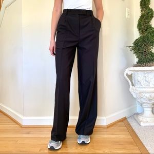 Zara wide leg black trousers size S
